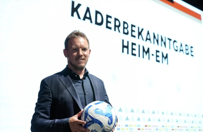 HLV Nagelsmann gây tranh cãi với danh sách tuyển Đức dự EURO 2024